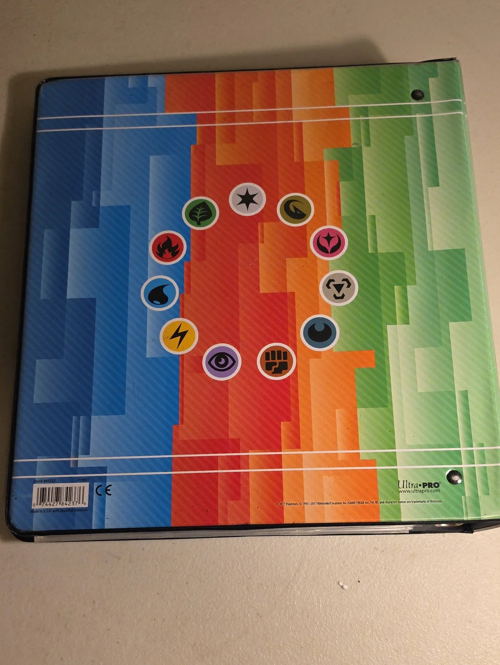 Pokémon Trading Card Game Binder Blue & Green